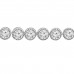 21.00 ct Ladies Round Cut Cubic Zirconia Tennis Bracelet in 925 kt Silver
